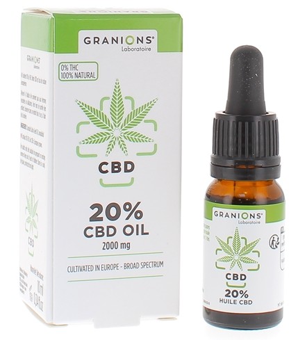 Granions CBD Huile CBD 20% 2000mg 10ml